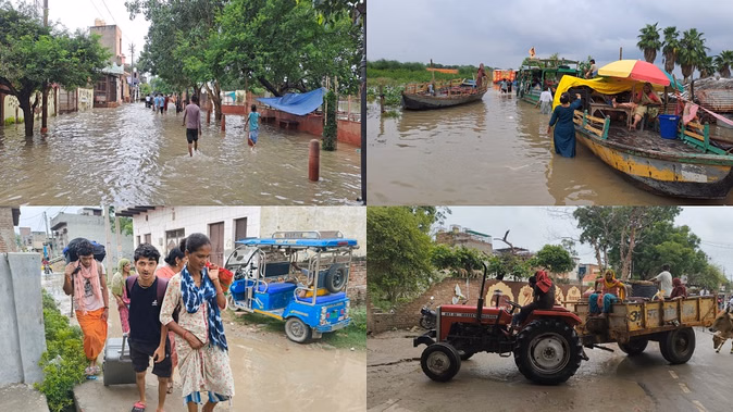 यमुना के बढ़ते जलस्तर से मथुरा-वृंदावन और आसपास के इलाकों में बाढ़, हाई अलर्ट जारी