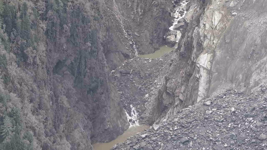 हर्षिल में भूस्खलन से दो नई झीलें बनीं, सेना ने ड्रोन से ली तस्वीरें