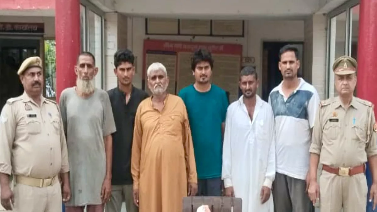 बुढ़ाना पुलिस ने गौकशी का पर्दाफाश कर छह आरोपितों को किया गिरफ्तार