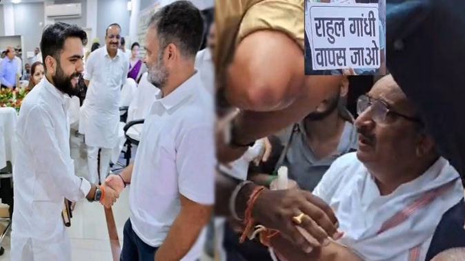 दिनेश प्रताप सिंह ने बेटे की राहुल गांधी से हाथ मिलाने वाली वायरल तस्वीर पर सफाई दी