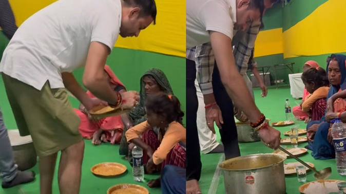 तेज प्रताप यादव ने की बाढ़ पीड़ितों की सेवा, सियासी गलियारों में चर्चा तेज