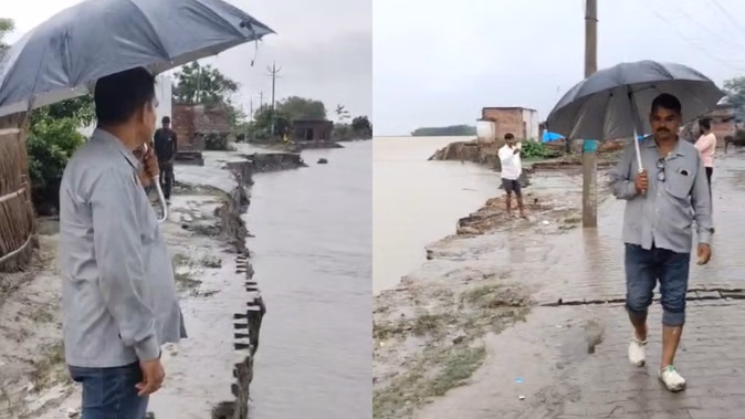 लखीमपुर: शारदा नदी के कटान से 70 से ज्यादा मकान ढहे, आधा गांव बहा धारा में