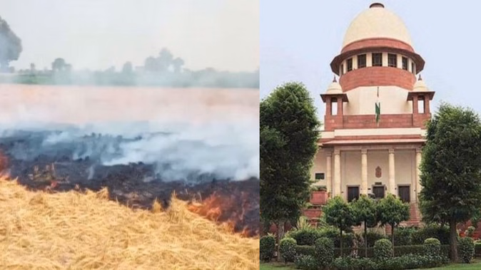 सुप्रीम कोर्ट ने पंजाब को चेताया: पराली जलाने वाले किसानों पर कार्रवाई क्यों नहीं?