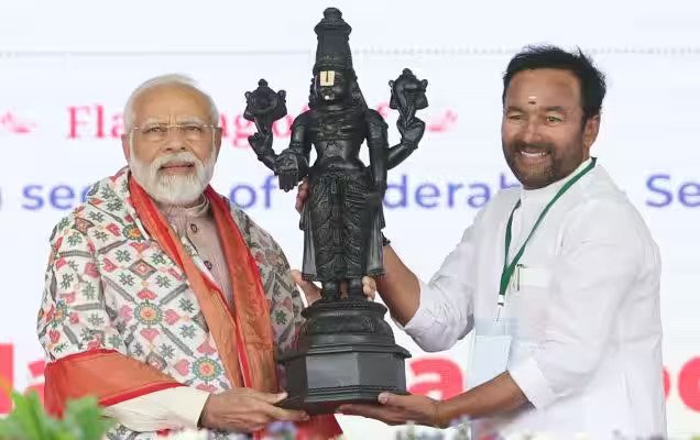 केंद्रीय मंत्री जी किशन रेड्डी ने पीएम मोदी को 75वें जन्मदिन पर दी बधाई