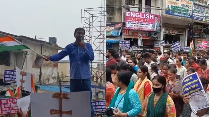 पटना में टीआरई-4 शिक्षक भर्ती को लेकर अभ्यर्थियों का प्रदर्शन, प्रशासन अलर्ट पर