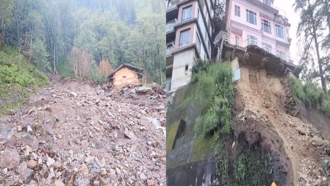 हिमाचल में लगातार बारिश से तबाही, किन्नौर में बादल फटने से सड़कें बंद