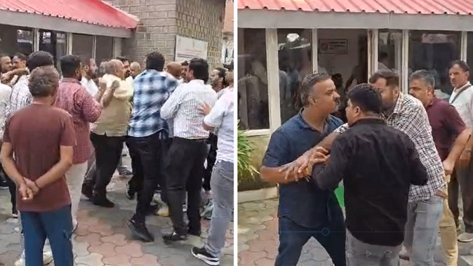 हमीरपुर में कांग्रेसियों की बैठक बनी झड़प का मैदान
