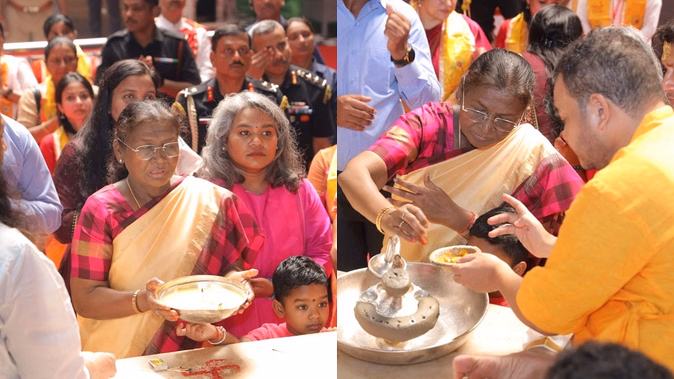 राष्ट्रपति द्रौपदी मुर्मू का वृंदावन दौरा, बांके बिहारी मंदिर और निधिवन में की पूजा