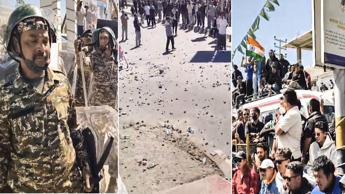प्रदर्शन के बाद लेह में चौकसी, कर्फ्यू और सुरक्षा बलों की कड़ी निगरानी