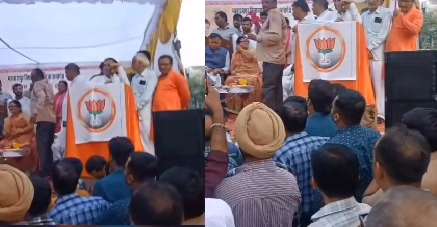 कानपुर: भाजपा के मंच पर बोलते दिखे सपा विधायक, वीडियो वायरल