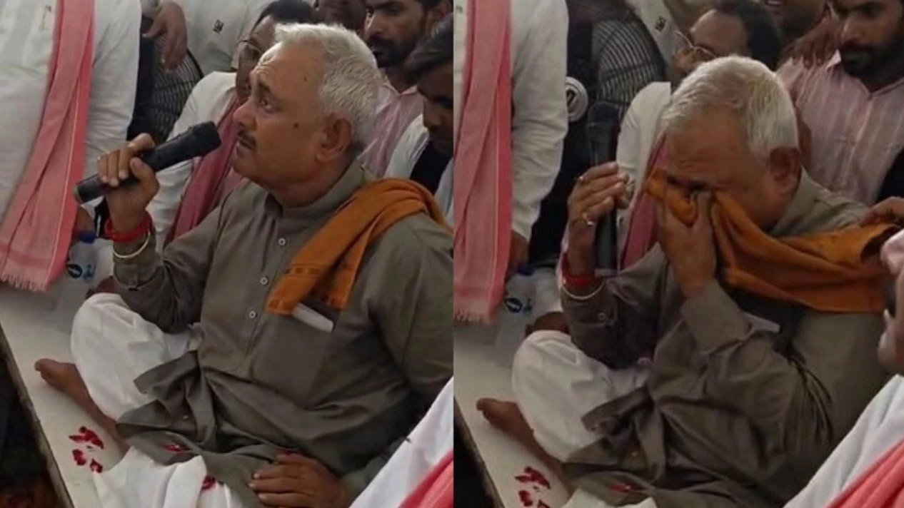 जेल से रिहा होने के बाद फूट-फूटकर रोए पूर्व सपा विधायक रामेश्वर सिंह यादव