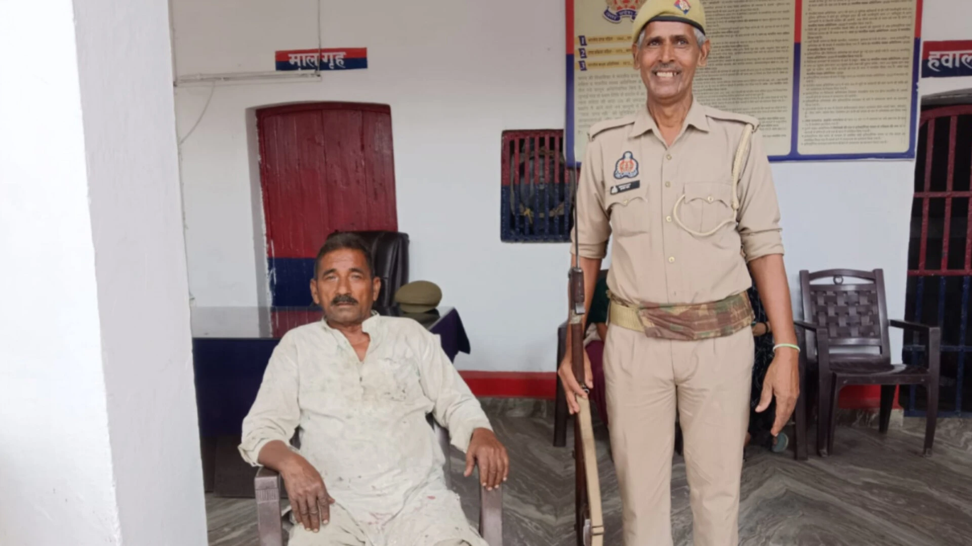 भोपा में दीवार पर धार्मिक संदेश लिखने पर हंगामा, आरोपी हिरासत में