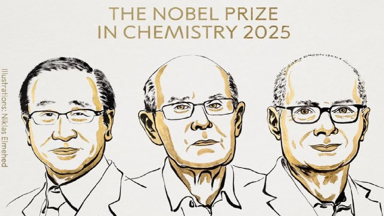 रसायन विज्ञान में नोबेल 2025: जापान, ऑस्ट्रेलिया और अमेरिका के वैज्ञानिकों को सम्मान