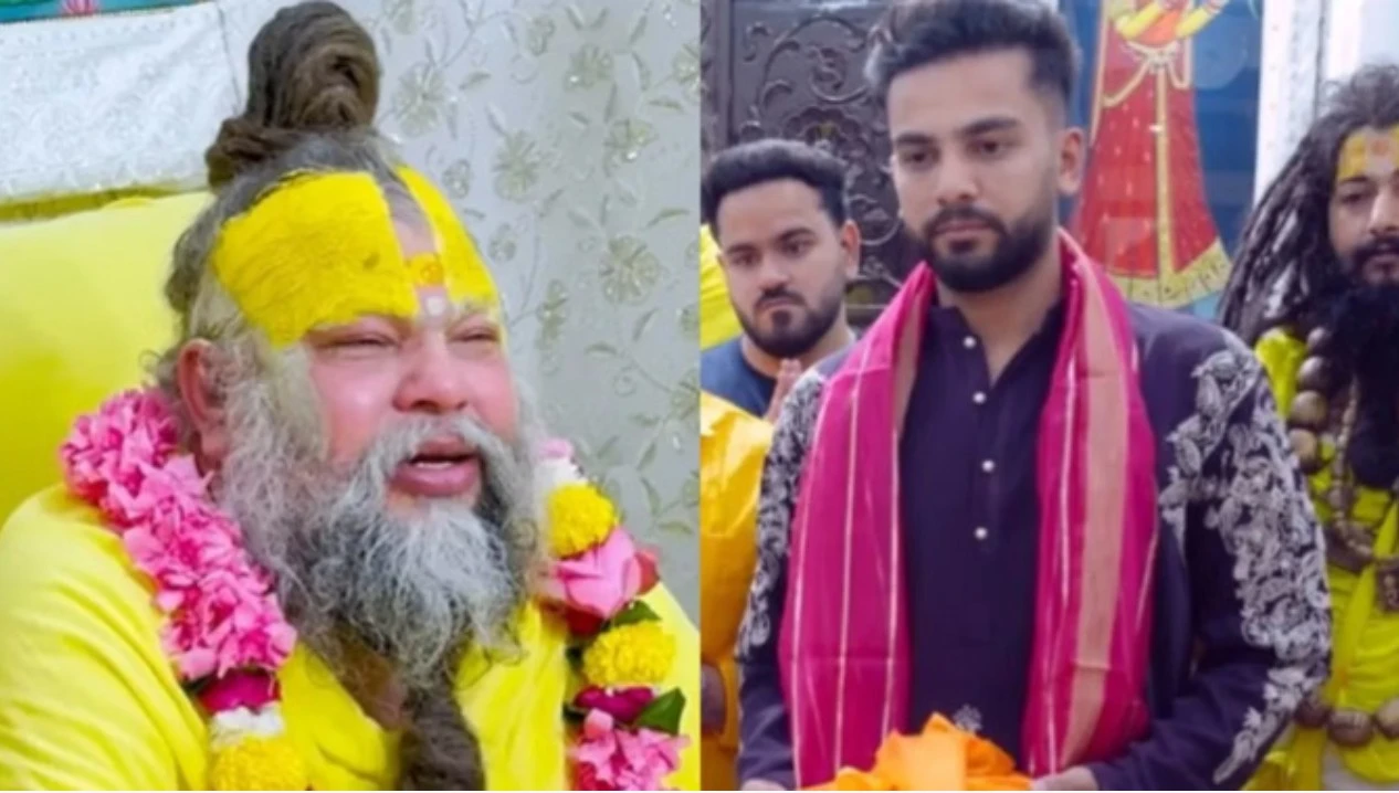 एल्विश यादव ने वृंदावन में संत प्रेमानंद से लिया आशीर्वाद, जाप का किया वचन