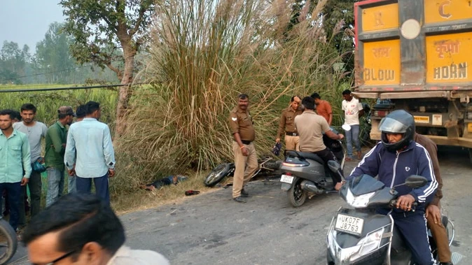 रुड़की में सड़क हादसा: जीजा-साले की मौत, डीसीएम ने बाइक को मारी टक्कर