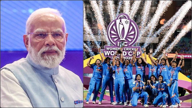 भारतीय महिला क्रिकेट टीम ने पहली बार विश्वकप जीता, पीएम मोदी से भेंट कर मनाया जश्न