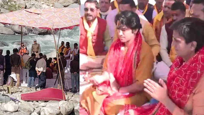 धीरेन्द्र शास्त्री और कवि कुमार विश्वास ने की उत्तरकाशी में मां यमुना की पूजा