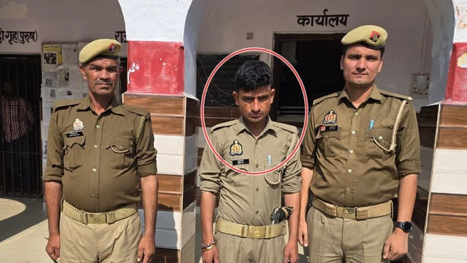 संभल: रंगदारी मांगने के आरोप में फर्जी सिपाही गिरफ्तार, पुलिस जांच में जुटी