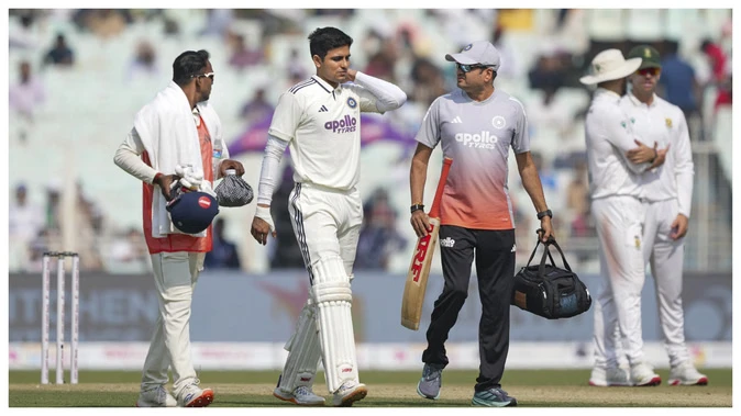 गर्दन में चोट से परेशान कप्तान शुभमन गिल, रिटायर्ड हर्ट होकर लौटे मैदान से बाहर