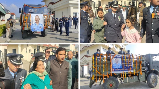 सैन्य सम्मान के साथ नम आंखों से विदा हुए शहीद नमांश स्याल