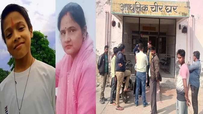 हाथरस में सड़क हादसा: डंपर ने शिक्षामित्र मां और बेटे को कुचला, दोनों की मौत