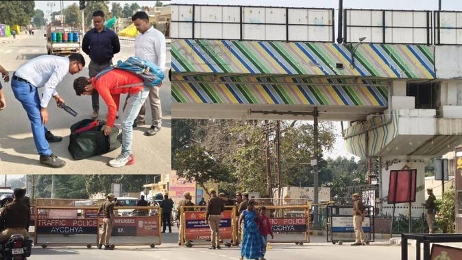अयोध्या में ध्वजारोहण कार्यक्रम के कारण ट्रैफिक डायवर्जन, आम लोगों को भारी असुविधा