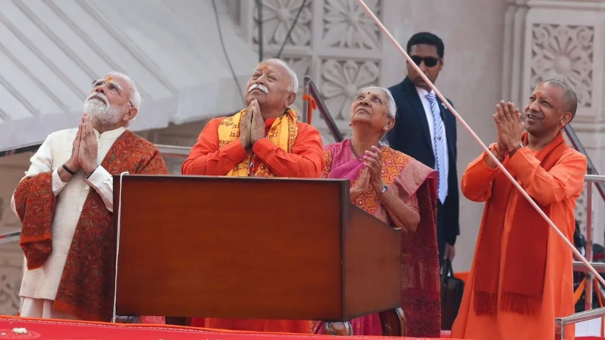 पीएम मोदी ने साझा किया राम मंदिर ध्वजारोहण समारोह का वीडियो