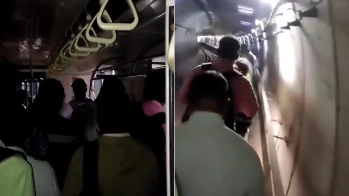चेन्नई में मेट्रो ट्रेन सुरंग में फँसी, हाईकोर्ट स्टेशन तक पैदल पहुँचे यात्री