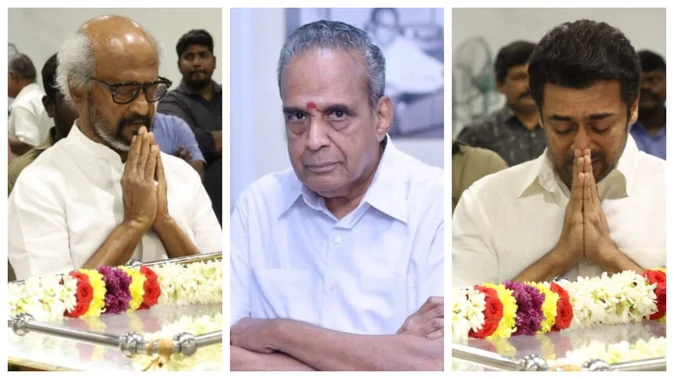 एवीएम सरवनन के निधन पर चेन्नई में शोक, रजनीकांत और सूर्या ने दी भावपूर्ण श्रद्धांजलि
