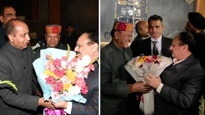 शिमला पहुंचे जेपी नड्डा, शनिवार को करेंगे भाजपा के नए प्रदेश मुख्यालय का शिलान्यास