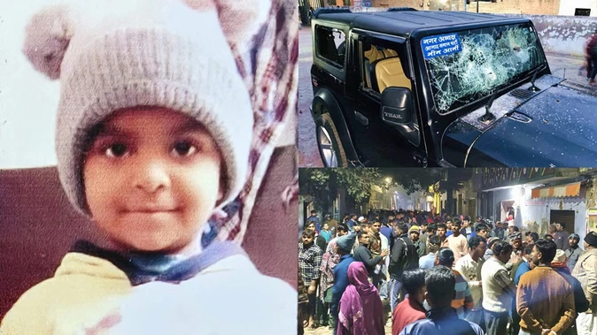 कांठ में दर्दनाक हादसा: तेज रफ्तार थार की चपेट में आई पांच वर्षीय बच्ची की मौत