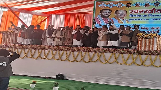 सीएम सैनी ने खरखौदा में किया हेल्थ सेंटर और विकास कार्यों का उद्घाटन