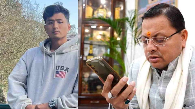 त्रिपुरा के छात्र की हत्या: सीएम धामी ने एंजेल के पिता से फोन पर की बात