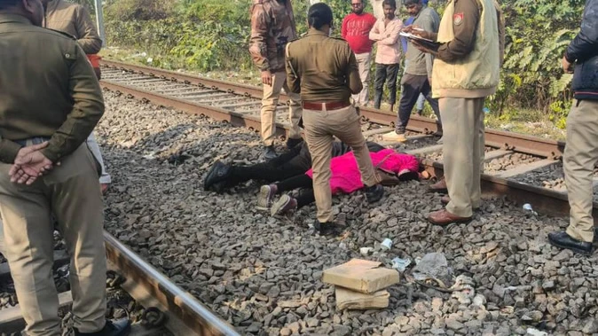 लखनऊ में रेलवे ट्रैक पर दंपती की मौत, सुसाइड या हादसा? जांच जारी