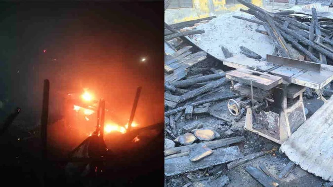 यमुनोत्री के पास खरसाली गांव में लगी भीषण आग, चार परिवारों का लाखों का नुकसान
