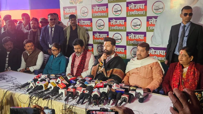 चिराग पासवान ने विपक्ष पर किया हमला, कांग्रेस पर उठाए गंभीर आरोप