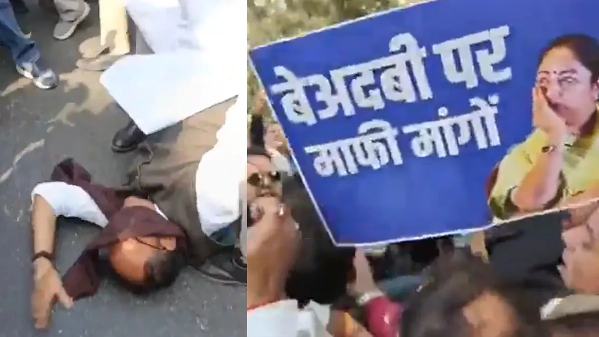 बीजेपी के खिलाफ आप का मार्च, दिल्ली पुलिस ने कार्यकर्ताओं को हिरासत में लिया