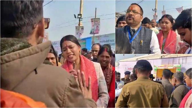 सारण में समृद्धि यात्रा के दौरान हंगामा, महिला विधायक से दुर्व्यवहार का आरोप