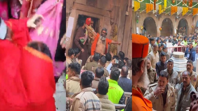 सीएम योगी के दौरे से पहले बांकेबिहारी मंदिर में बवाल, गोस्वामी महिलाओं से सुरक्षाकर्मियों की झड़प