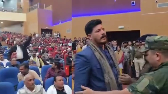 गया में कार्यक्रम में हंगामा, रामाधार सिंह को डिप्टी सीएम ने किया बाहर