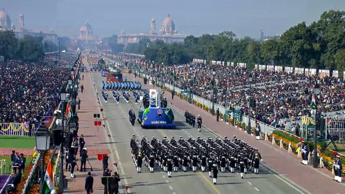 गणतंत्र दिवस परेड: तीनों सेनाओं में नौसेना का दबदबा, महाराष्ट्र झांकियों में अव्वल