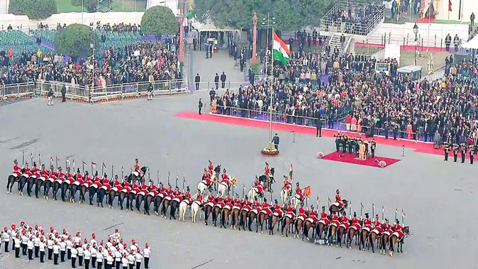 बीटिंग रिट्रीट के साथ 77वें गणतंत्र दिवस समारोह का समापन