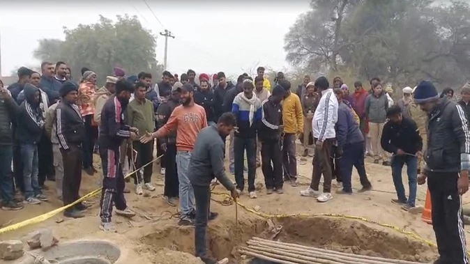 रानियां बाइपास पर सीवरेज लाइन में हुए हादसे में एक की मौत, दूसरा घायल
