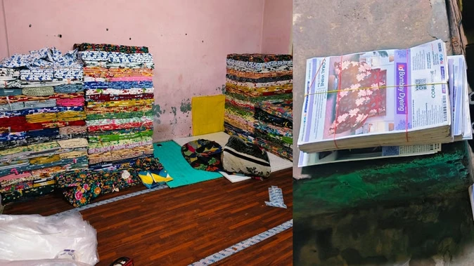 सरधना में नकली ब्रांडेड चादरों के खिलाफ छापेमारी, बड़ी मात्रा में जब्त