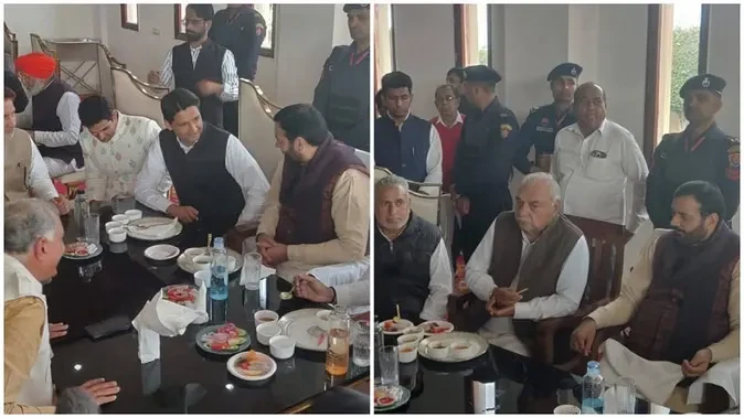 फतेहाबाद में दौलतपुरिया परिवार के प्रीतिभोज में सीएम से लेकर पूर्व सीएम तक की मौजूदगी