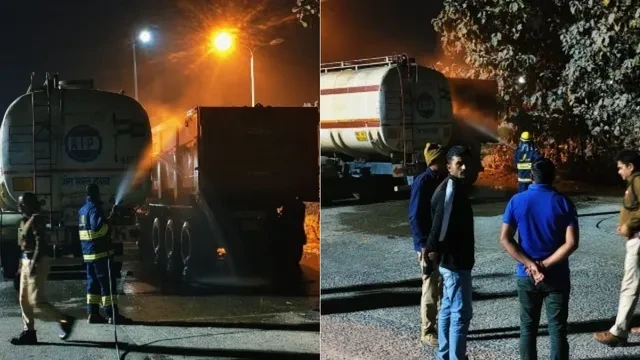कुचायकोट में राष्ट्रीय राजमार्ग पर टैंकर-ट्रक टक्कर, एथेनाल रिसाव से मचा हड़कंप
