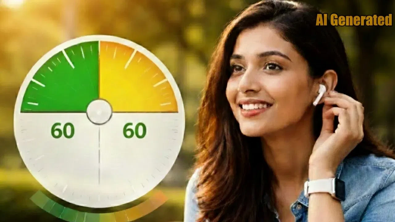 ईयरबड्स और हेडफोन का सही इस्तेमाल: जानें 60:60 रूल