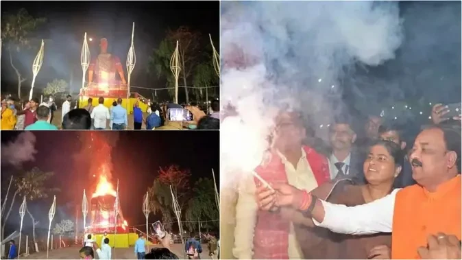 पूर्णिया में धुरखेल महोत्सव: होलिका दहन और रंग-बिरंगी आतिशबाजी से रोशन आकाश