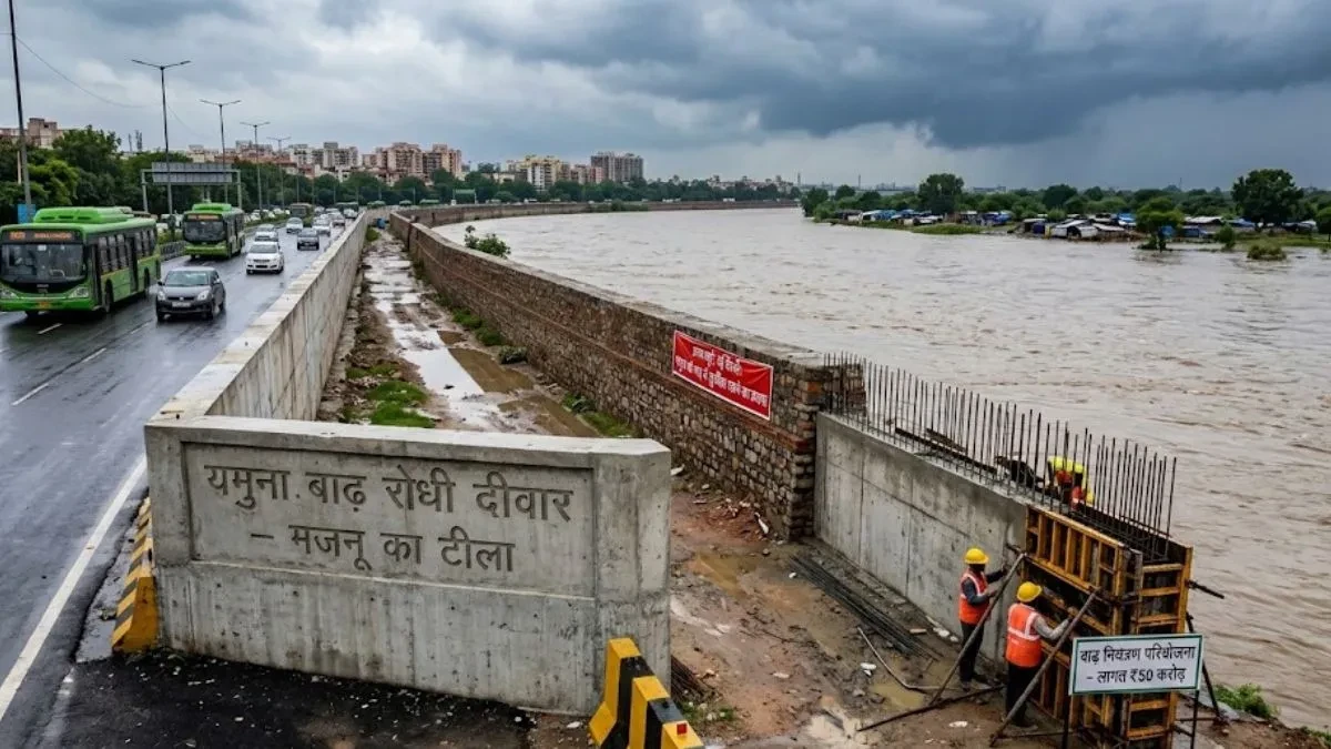दिल्ली में बाढ़ से बचाव की तैयारी, रिंग रोड के किनारे बनेगी 4.7 किमी लंबी दीवार