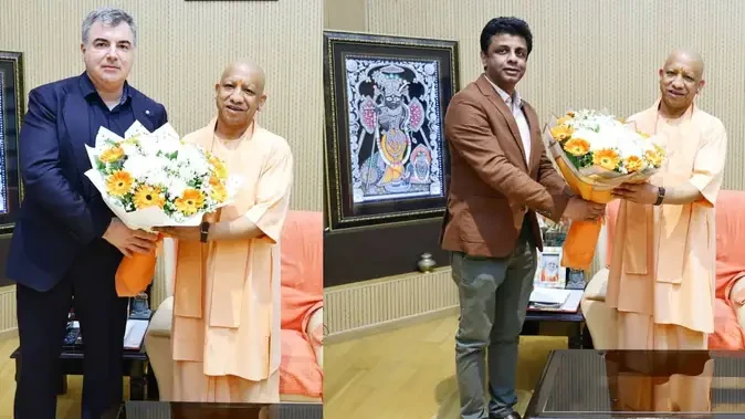 नोबेल विजेता कॉन्स्टेंटिन नोवोसेलोव ने मुख्यमंत्री योगी आदित्यनाथ से की मुलाकात